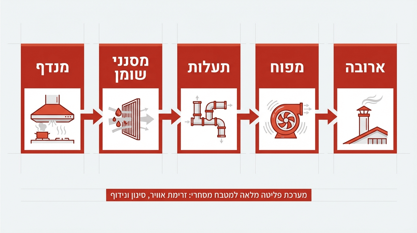 מה כוללת מערכת נידוף מוסדית מלאה