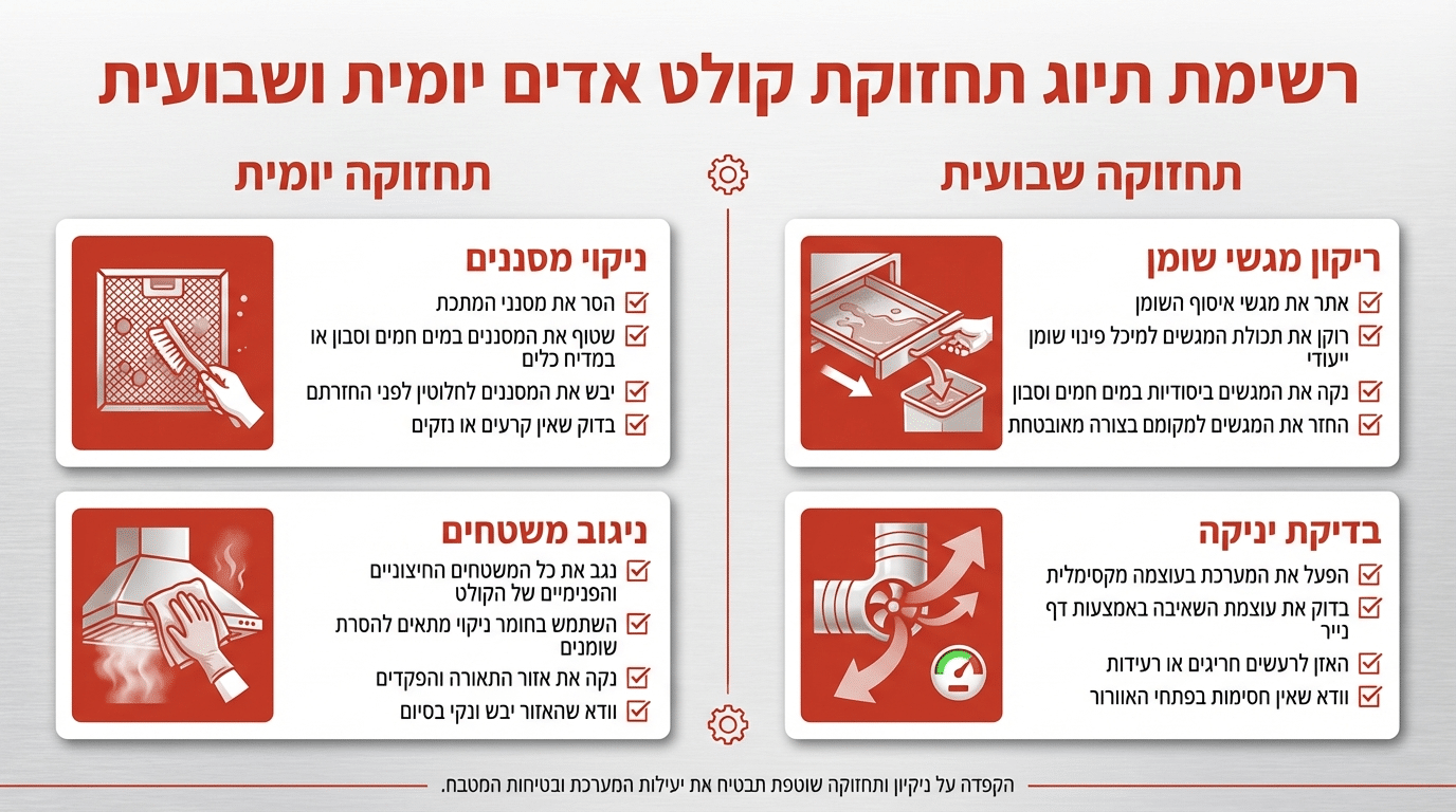 תחזוקת מנדפים למסעדות