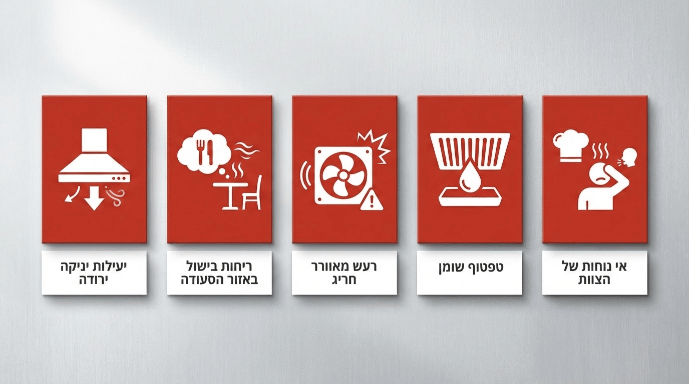 חמישה סימנים שמעידים שהמנדף והתעלות צריכים ניקוי עכשיו