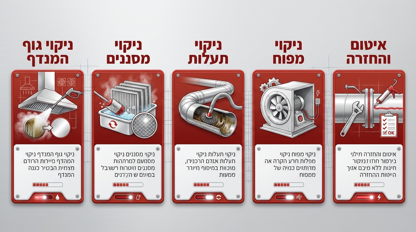 שירות ניקוי מנדף מקצועי למסעדות